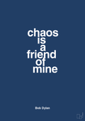 plakat: chaos is a friend of mine - lapis blue-Musiker-A1two3
