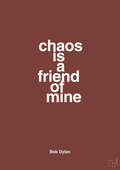 plakat: chaos is a friend of mine - red pepper-Musiker-A1two3
