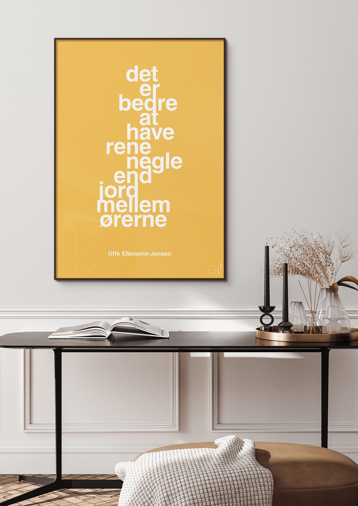 plakat: det er bedre at have rene negle end jord mellem ørerne - graphic charcoal-Politikker-A1two3