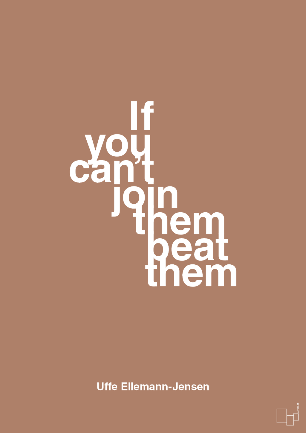 plakat: if you cant join them beat them - cider spice-Politikker-A1two3
