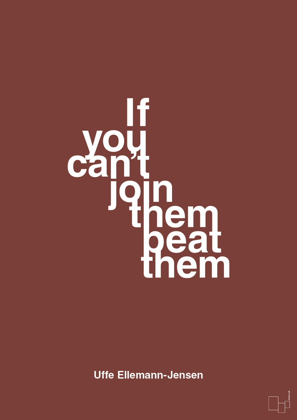 plakat: if you cant join them beat them - red pepper-Politikker-A1two3