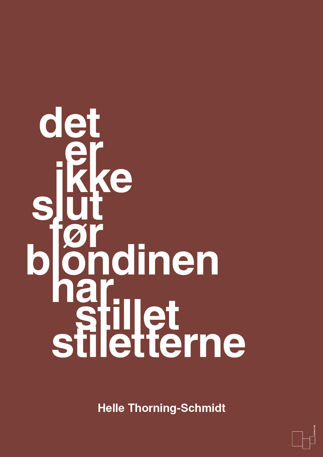 plakat: det er ikke slut før blondinen har stillet stiletterne - red pepper-Politikker-A1two3