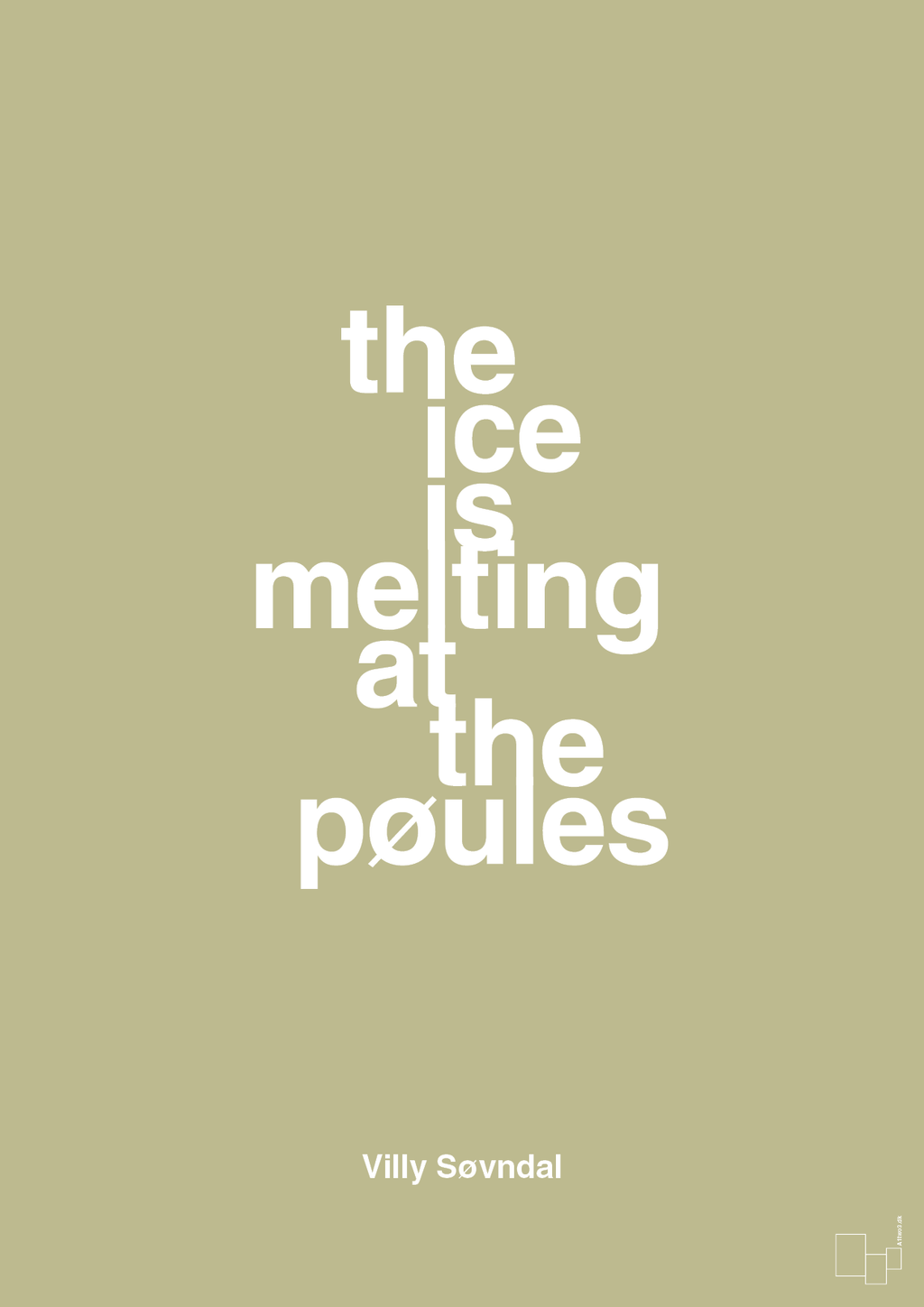 plakat: the ice is melting at the pøules - back to nature-Politikker-A1two3