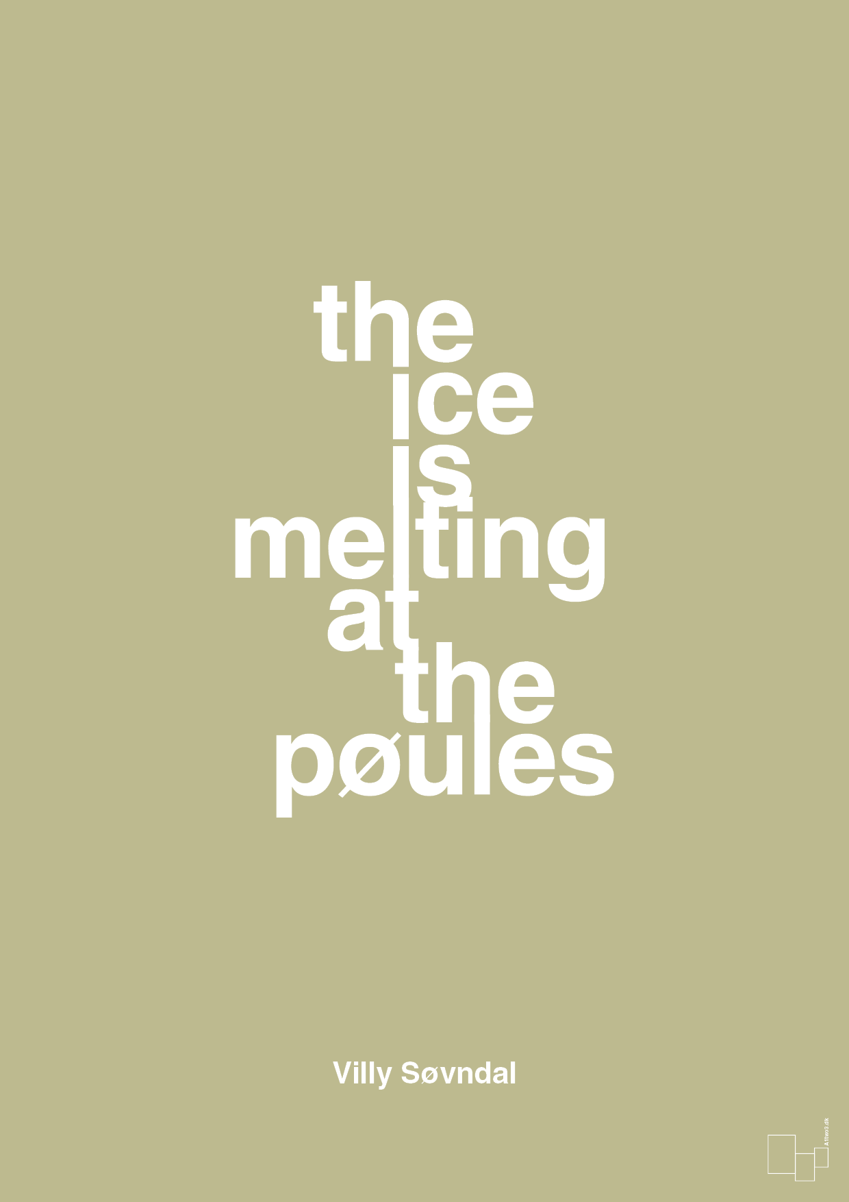plakat: the ice is melting at the pøules - back to nature-Politikker-A1two3