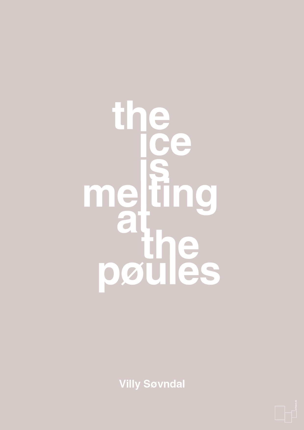 plakat: the ice is melting at the pøules - broken beige-Politikker-A1two3