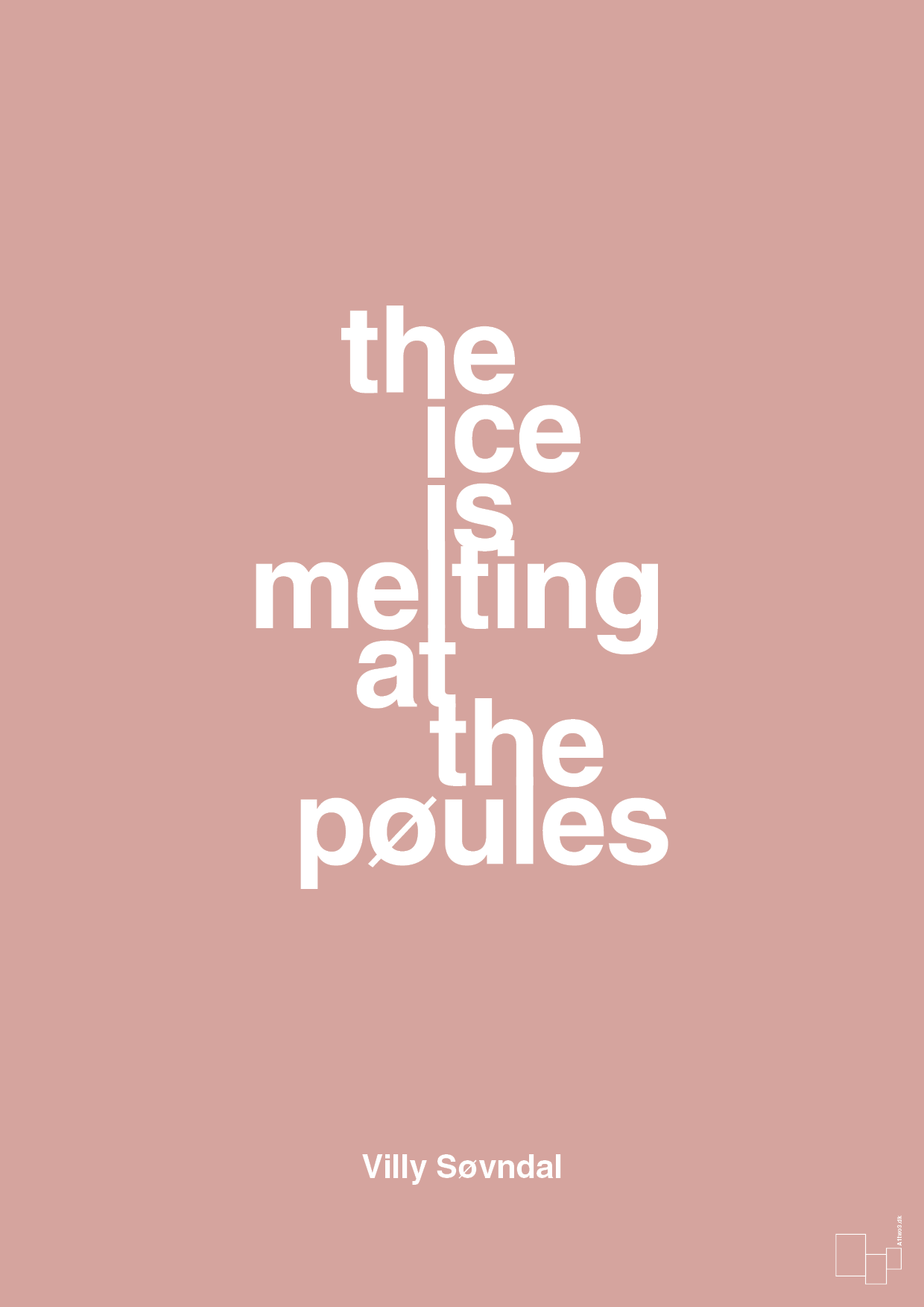 plakat: the ice is melting at the pøules - bubble shell-Politikker-A1two3