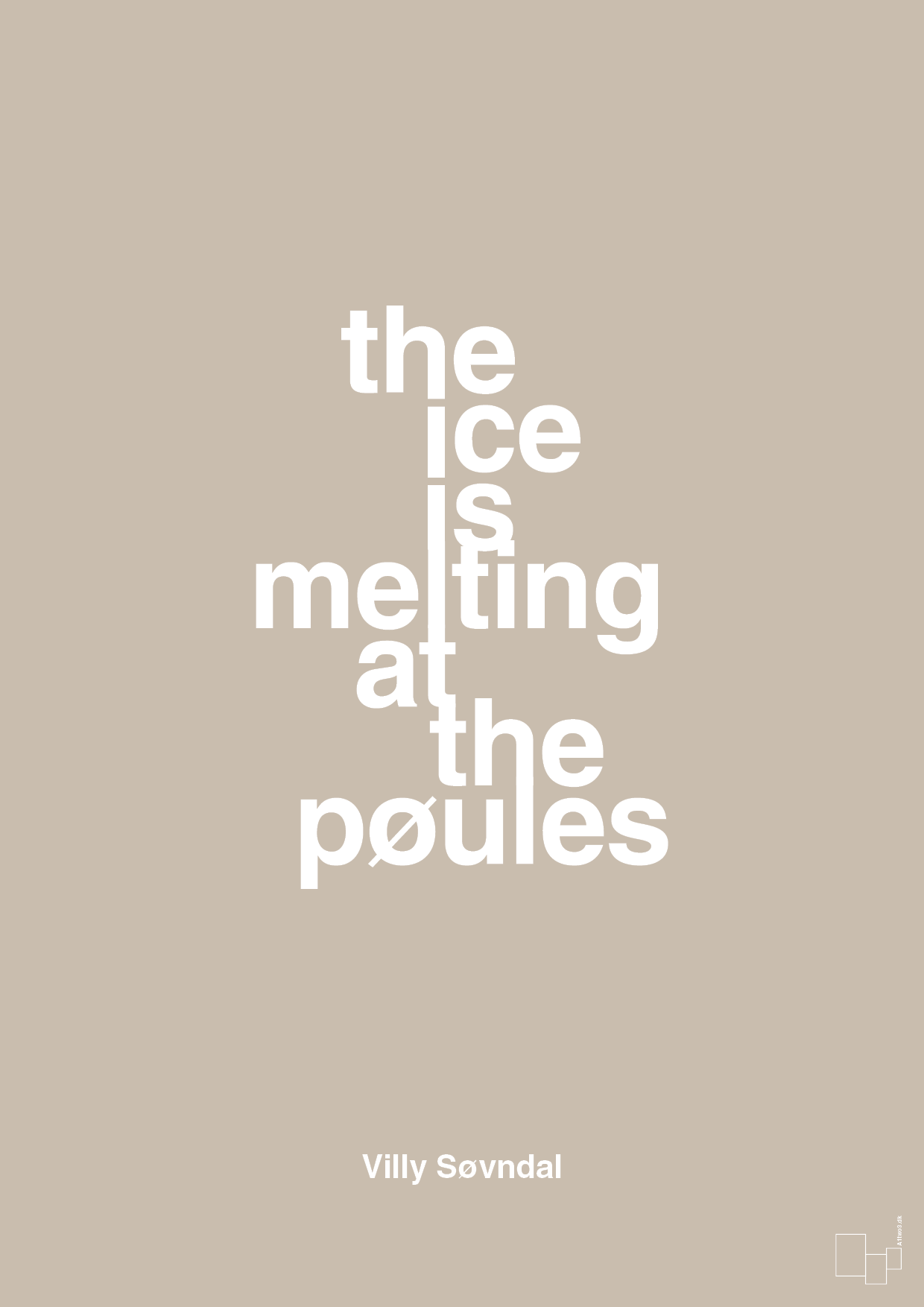 plakat: the ice is melting at the pøules - creamy mushroom-Politikker-A1two3