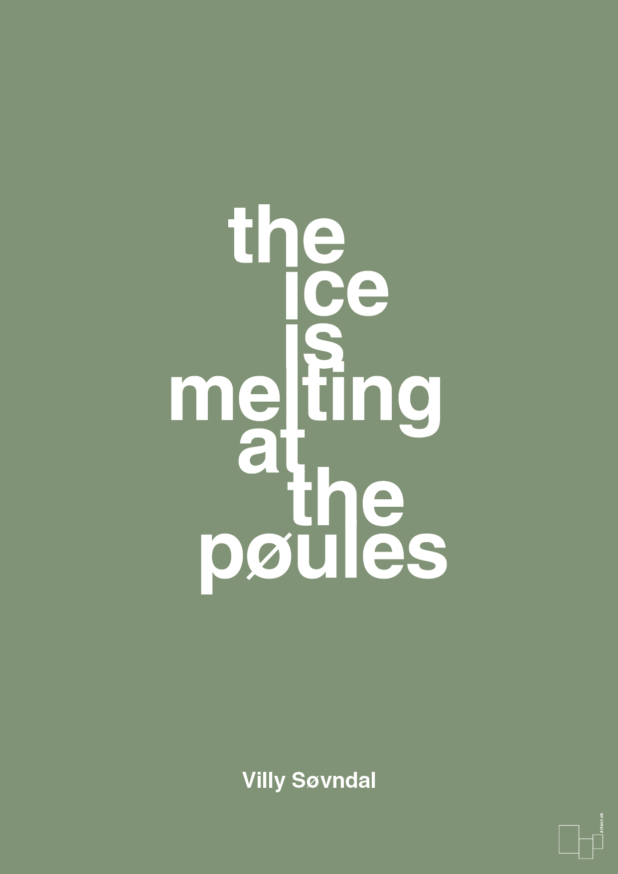 plakat: the ice is melting at the pøules - jade-Politikker-A1two3