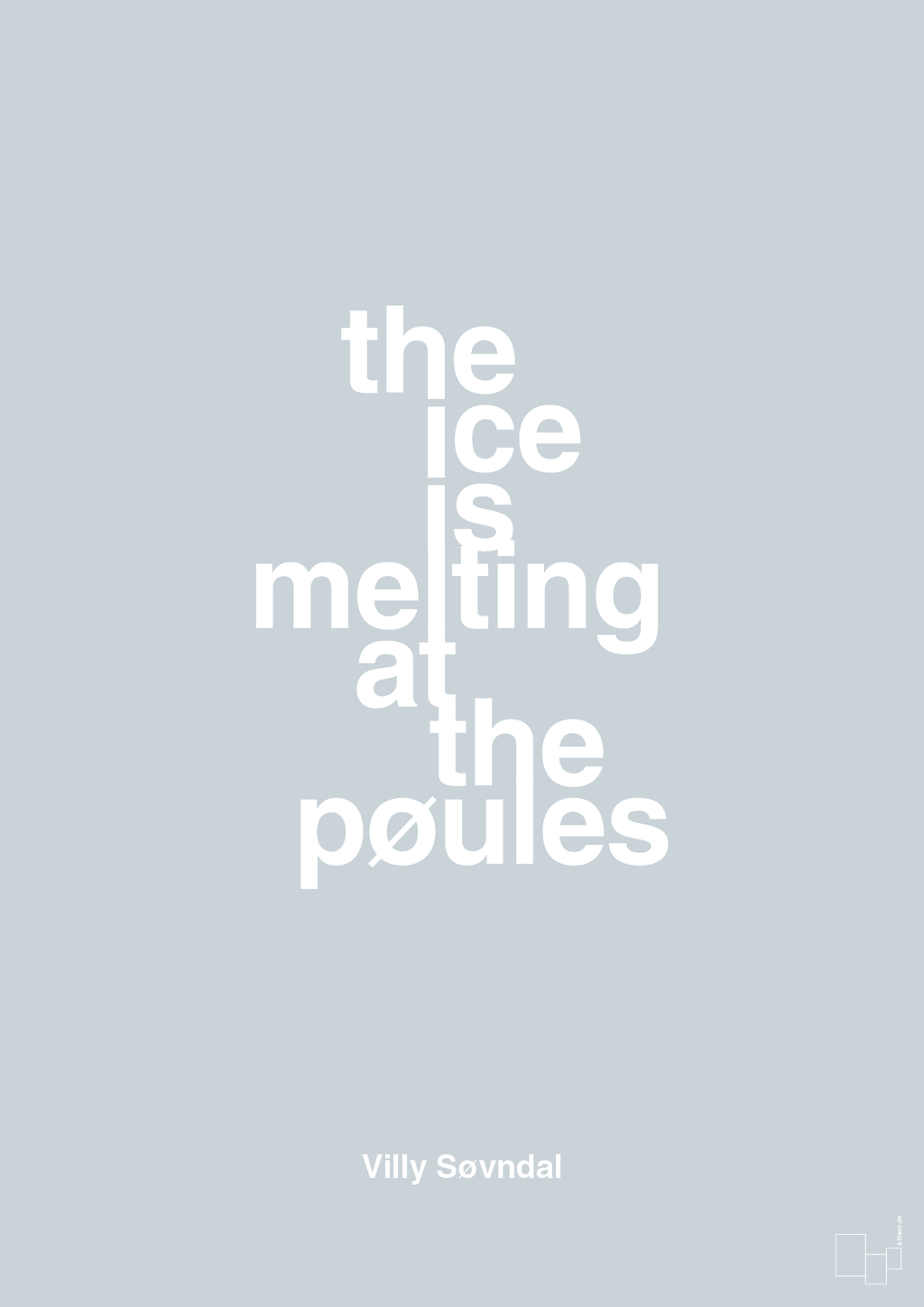 plakat: the ice is melting at the pøules - light drizzle-Politikker-A1two3