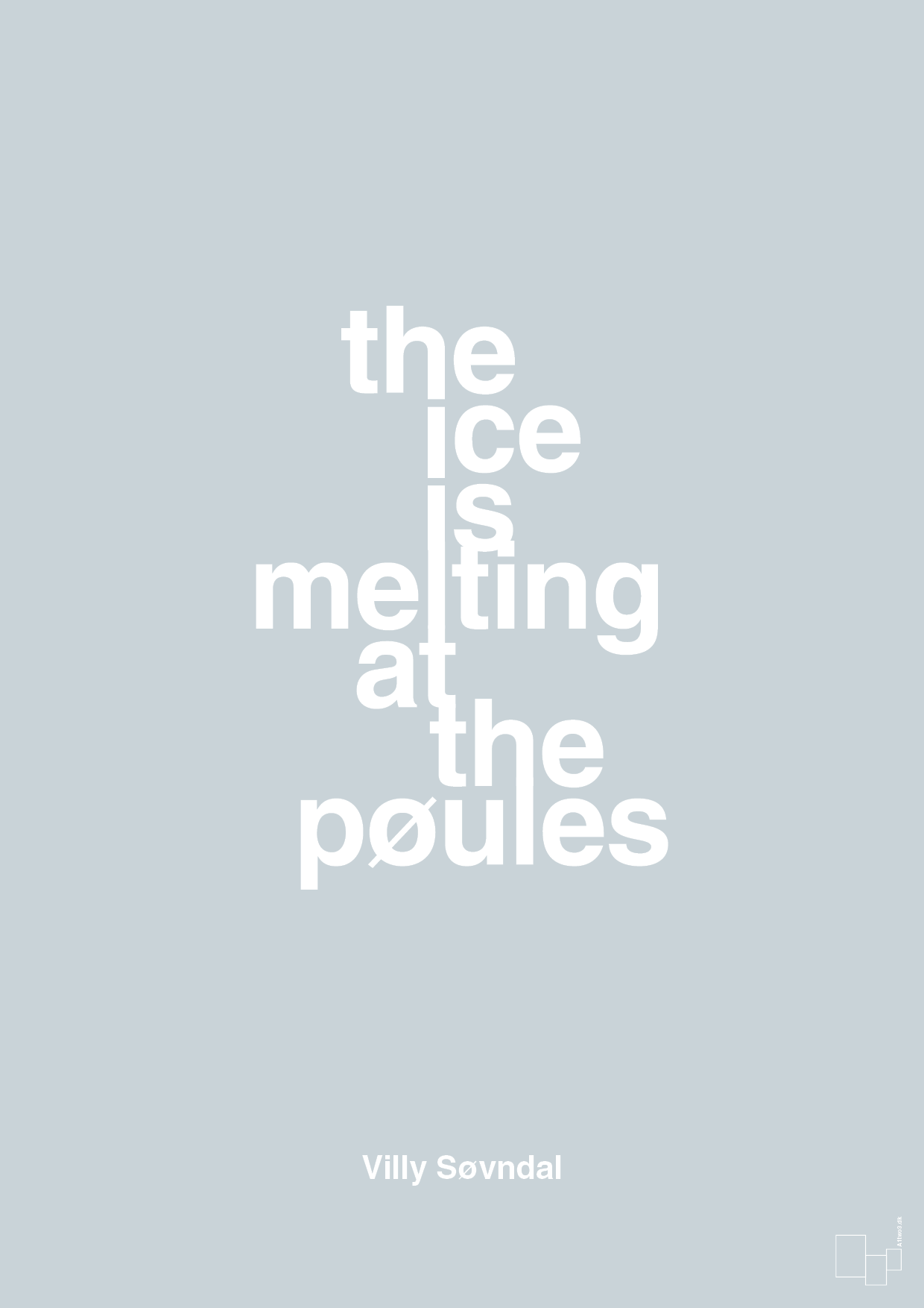 plakat: the ice is melting at the pøules - light drizzle-Politikker-A1two3