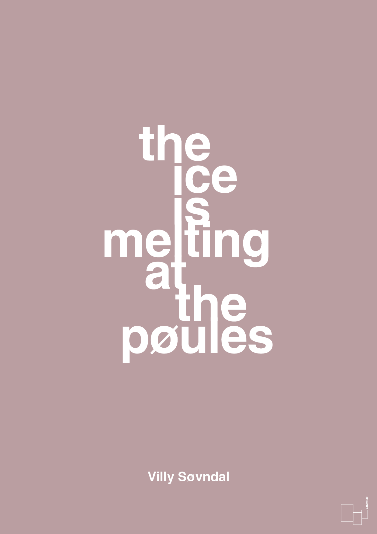 plakat: the ice is melting at the pøules - light rose-Politikker-A1two3