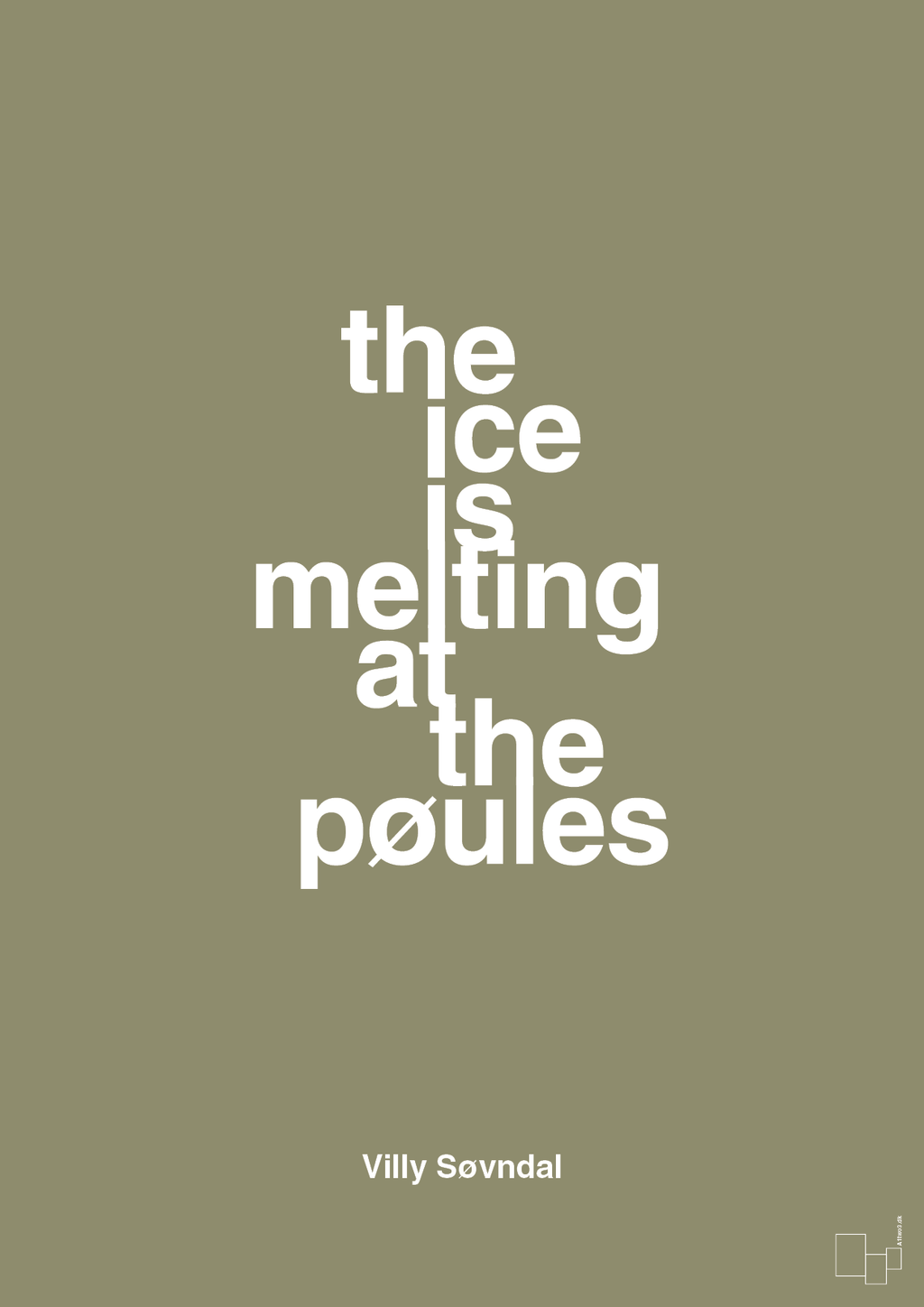 plakat: the ice is melting at the pøules - misty forrest-Politikker-A1two3