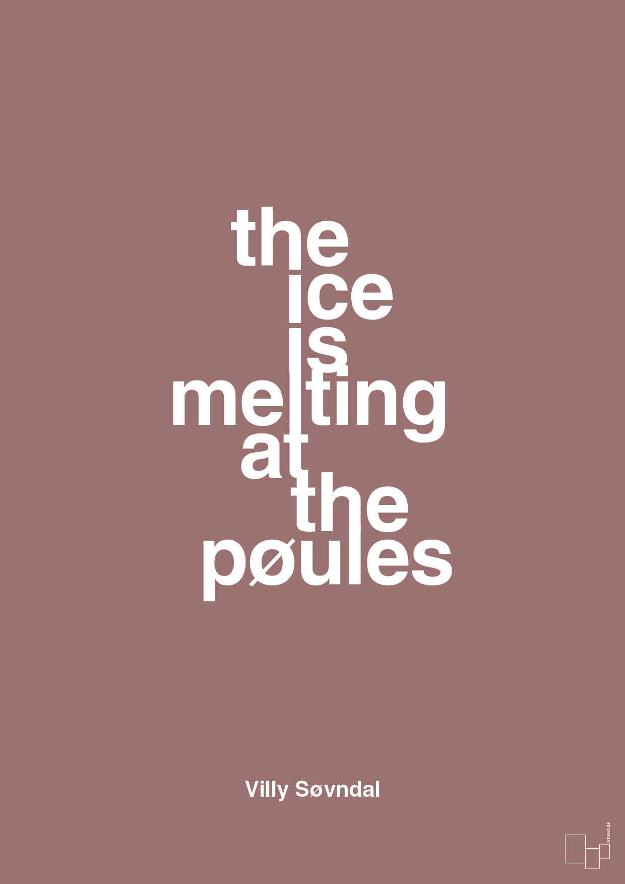 plakat: the ice is melting at the pøules - plum-Politikker-A1two3