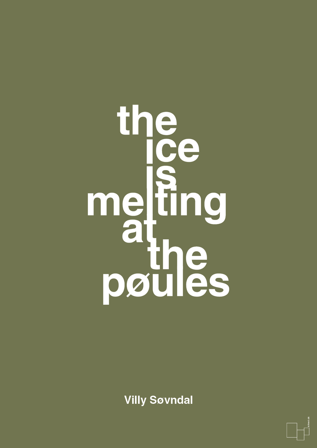 plakat: the ice is melting at the pøules - secret meadow-Politikker-A1two3