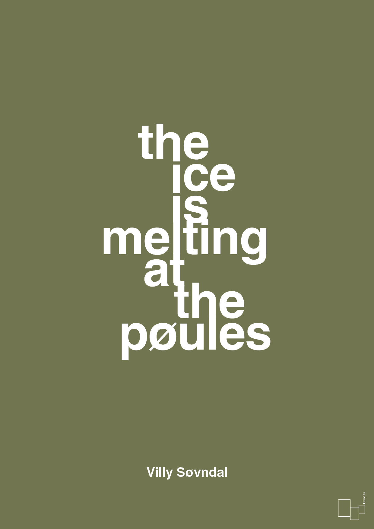 plakat: the ice is melting at the pøules - secret meadow-Politikker-A1two3