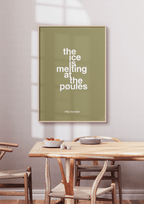 plakat: the ice is melting at the pøules - painters white-Politikker-A1two3