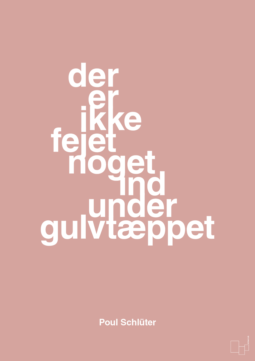 plakat: der er ikke fejet noget ind under gulvtæppet - bubble shell-Politikker-A1two3