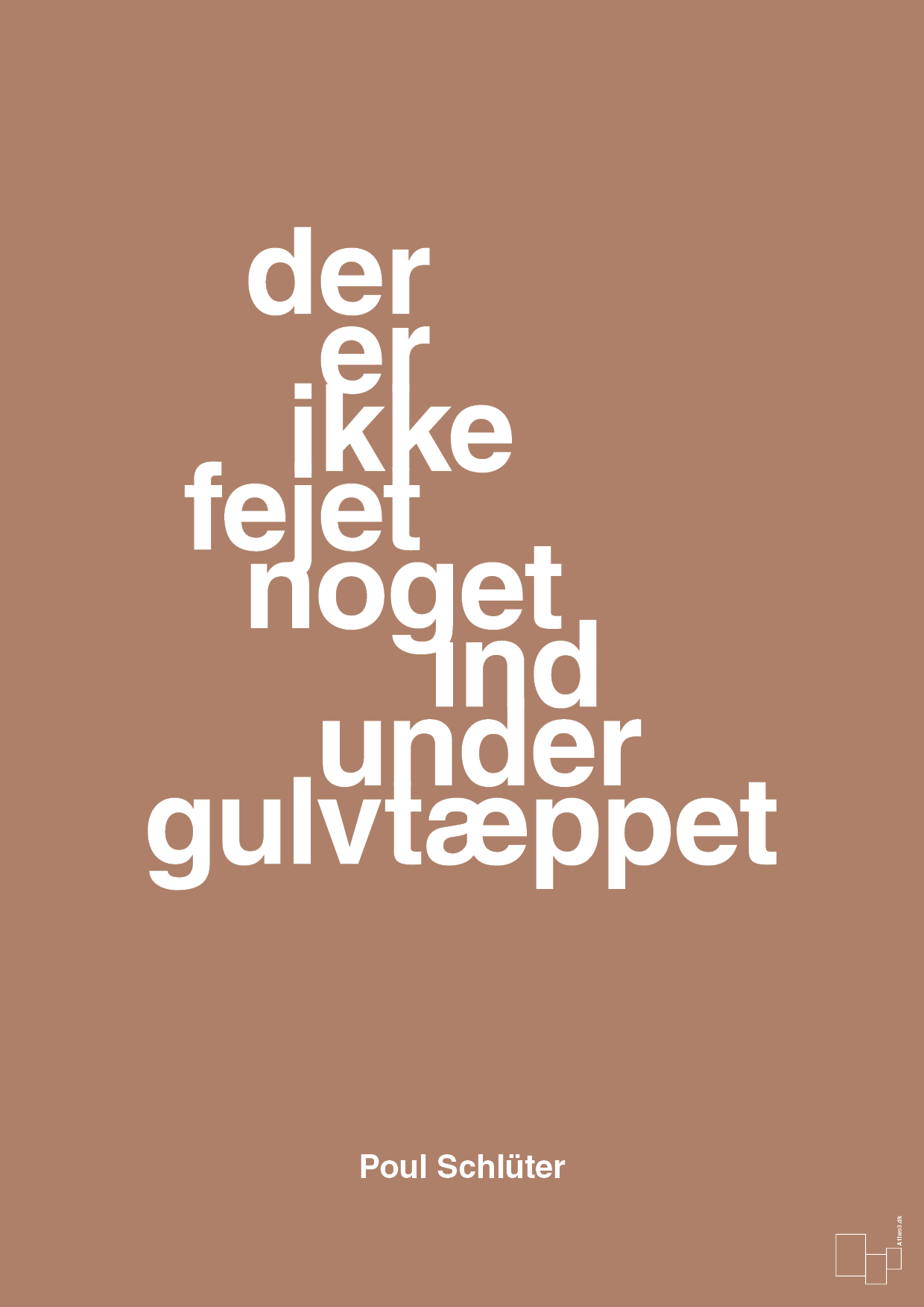 plakat: der er ikke fejet noget ind under gulvtæppet - cider spice-Politikker-A1two3