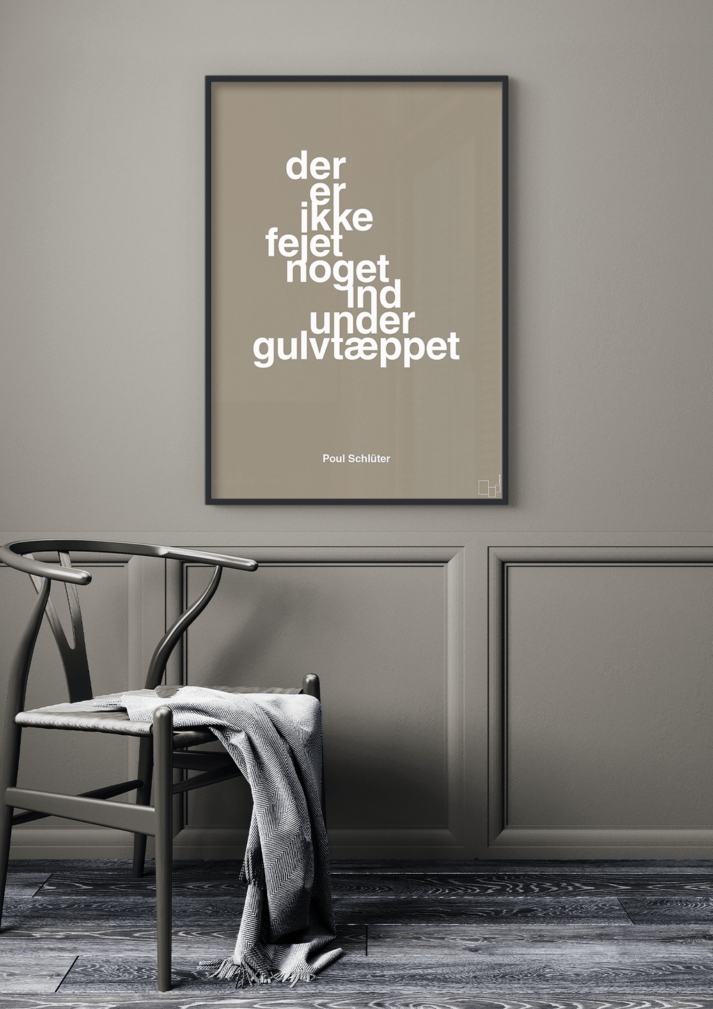 plakat: der er ikke fejet noget ind under gulvtæppet - creamy mushroom-Politikker-A1two3