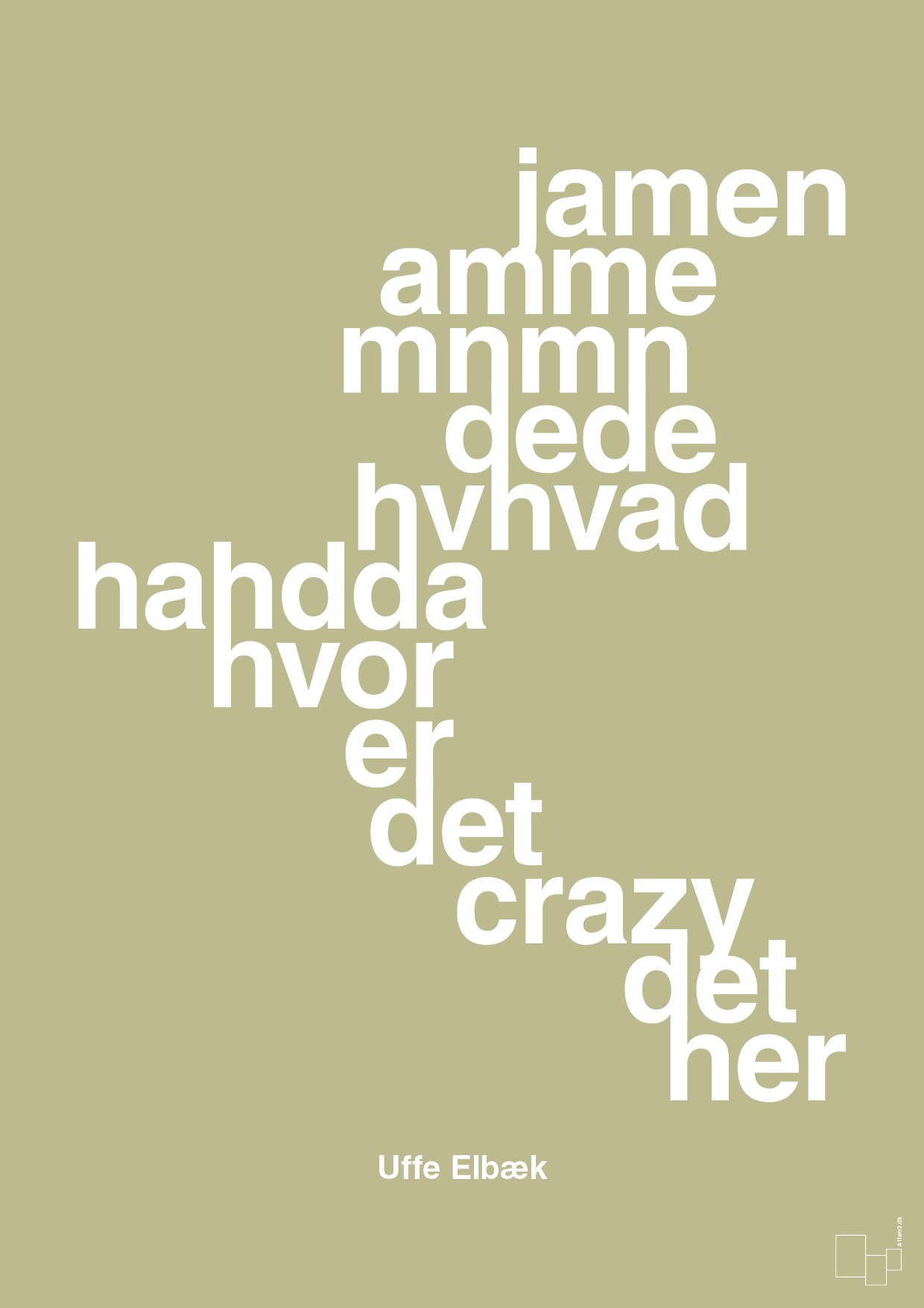 plakat: hvor er det crazy det her - back to nature-Politikker-A1two3