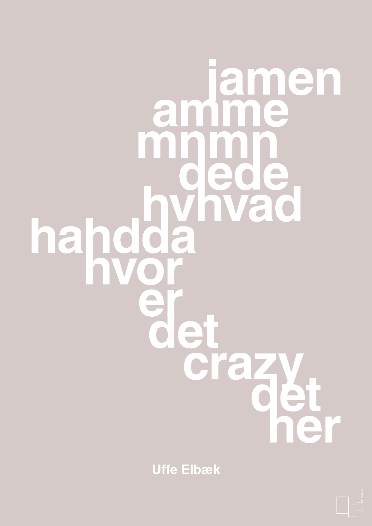 plakat: hvor er det crazy det her - broken beige-Politikker-A1two3
