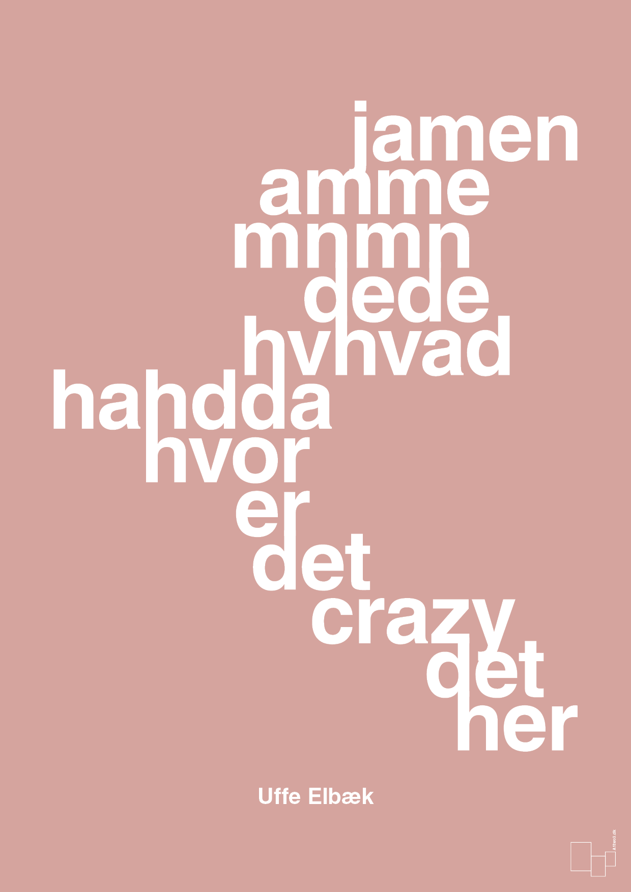 plakat: hvor er det crazy det her - bubble shell-Politikker-A1two3