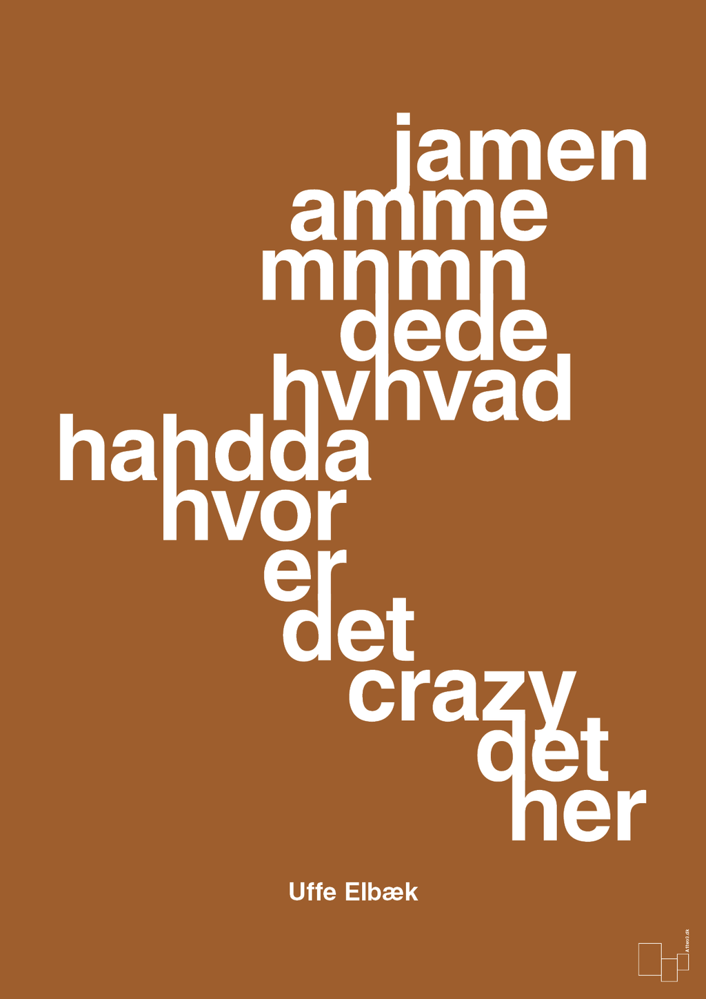 plakat: hvor er det crazy det her - cognac-Politikker-A1two3