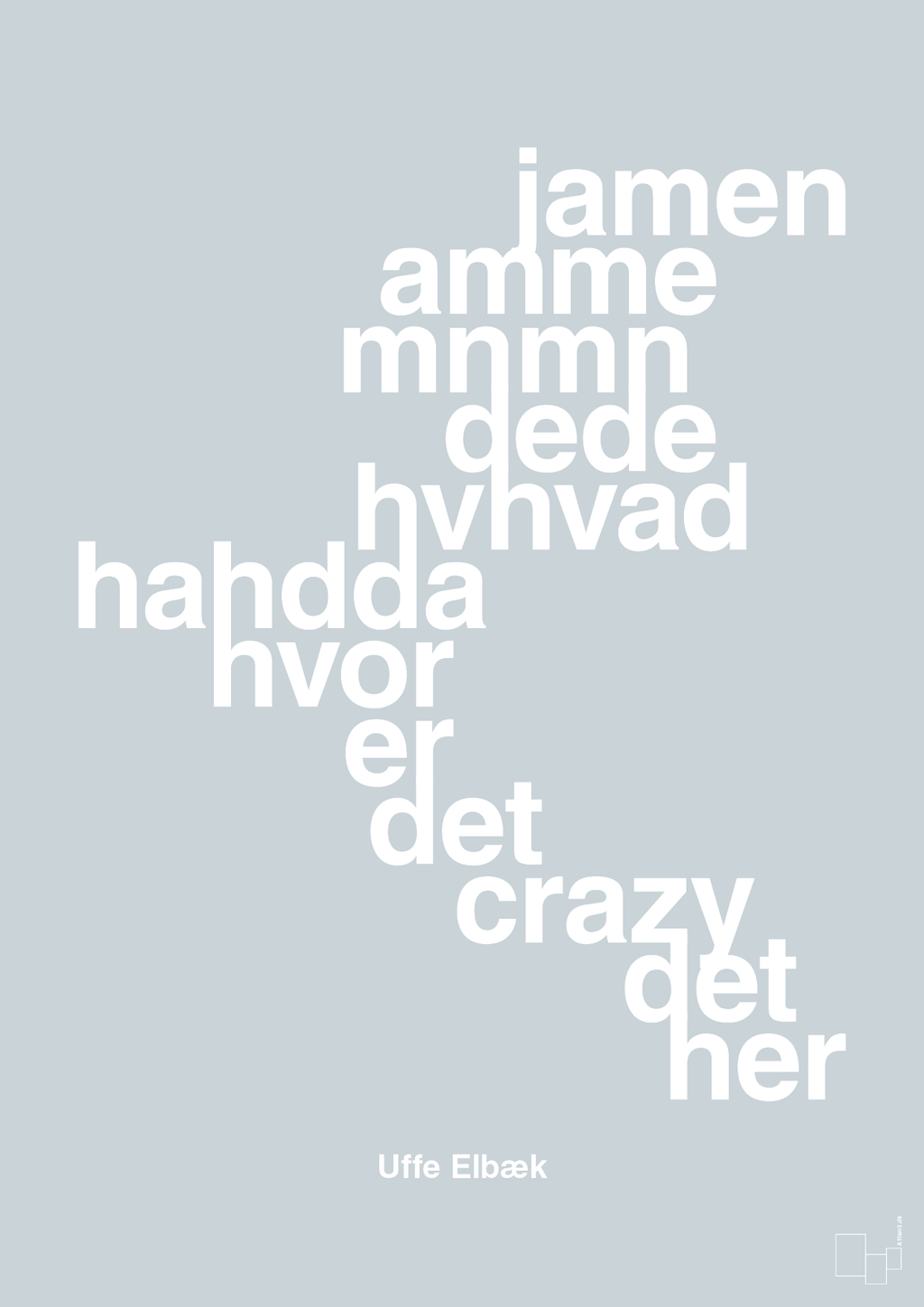 plakat: hvor er det crazy det her - light drizzle-Politikker-A1two3
