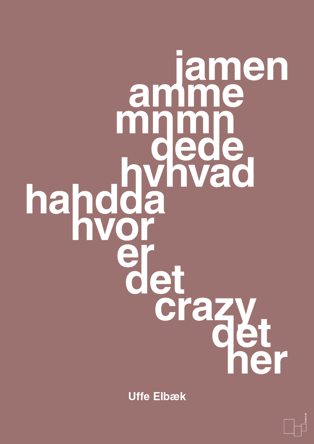 plakat: hvor er det crazy det her - plum-Politikker-A1two3