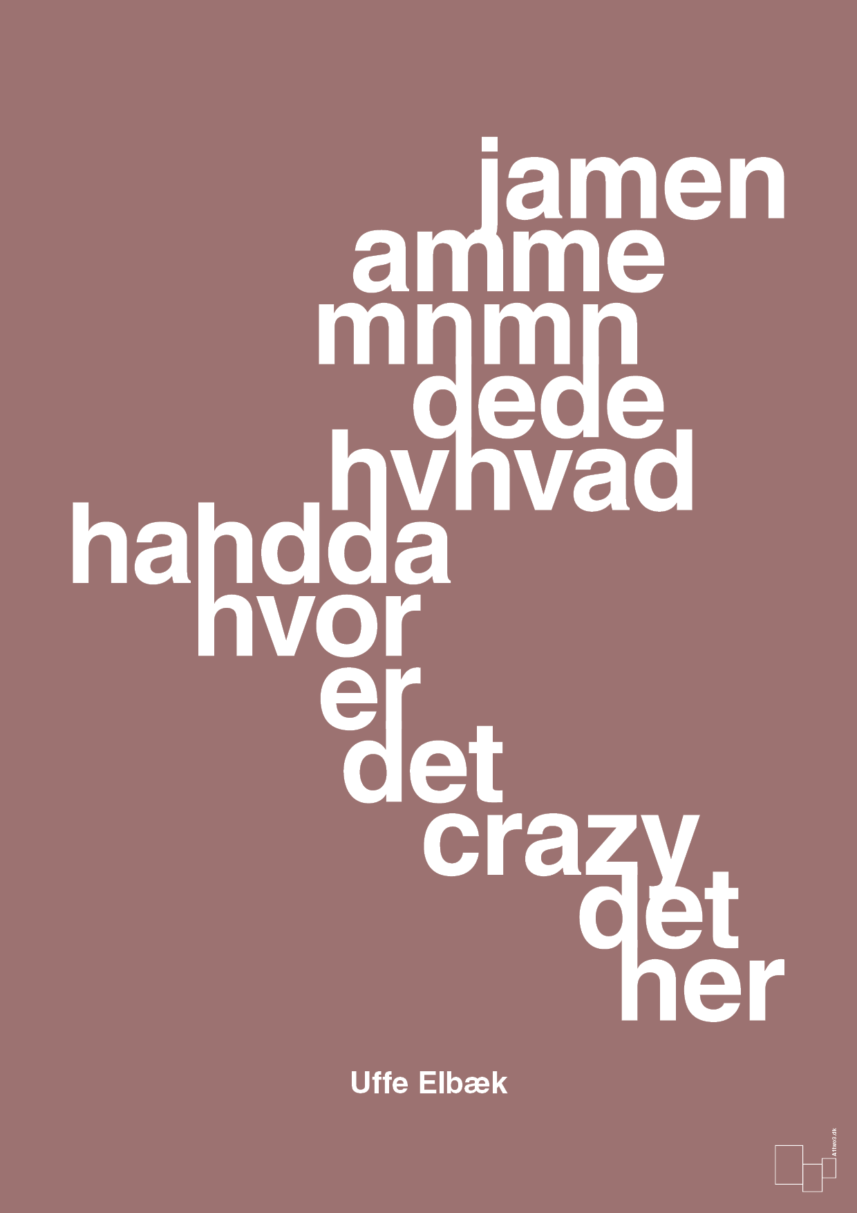 plakat: hvor er det crazy det her - plum-Politikker-A1two3