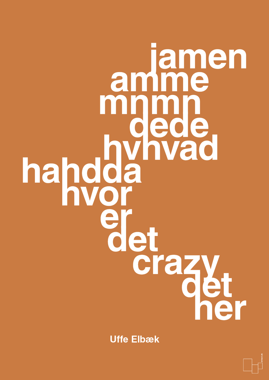 plakat: hvor er det crazy det her - rumba orange-Politikker-A1two3