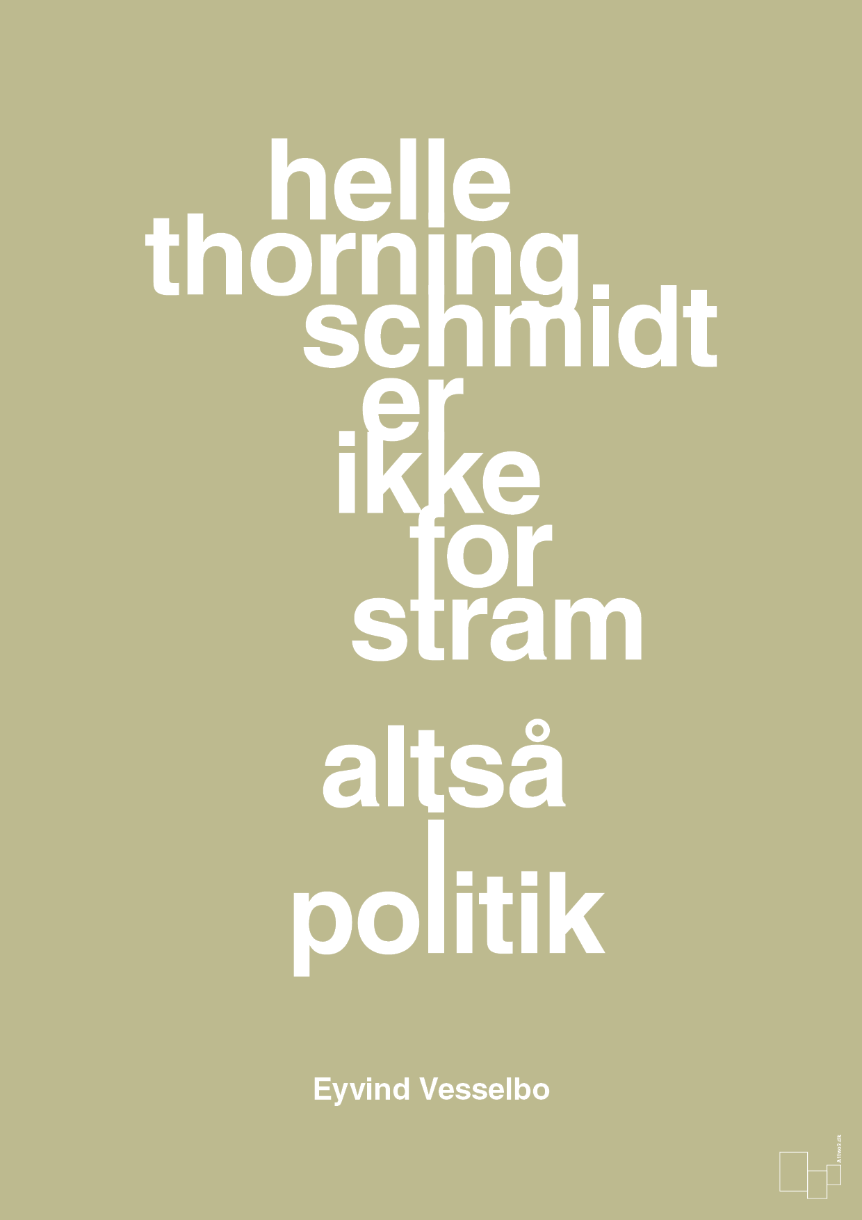 plakat: helle er ikke for stram - back to nature-Politikker-A1two3