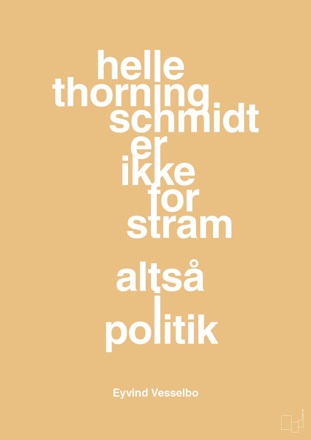 plakat: helle er ikke for stram - charismatic-Politikker-A1two3