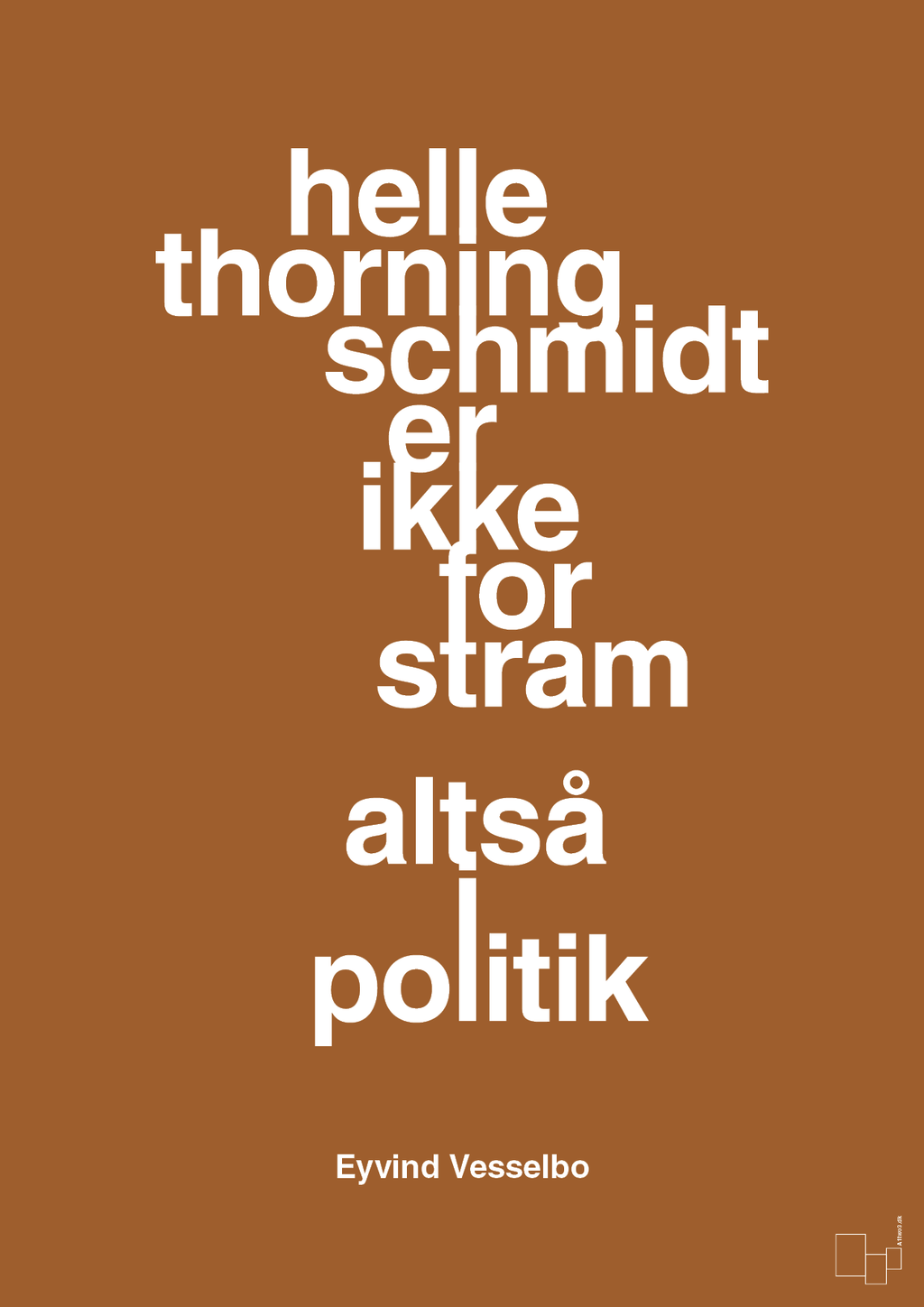 plakat: helle er ikke for stram - cognac-Politikker-A1two3