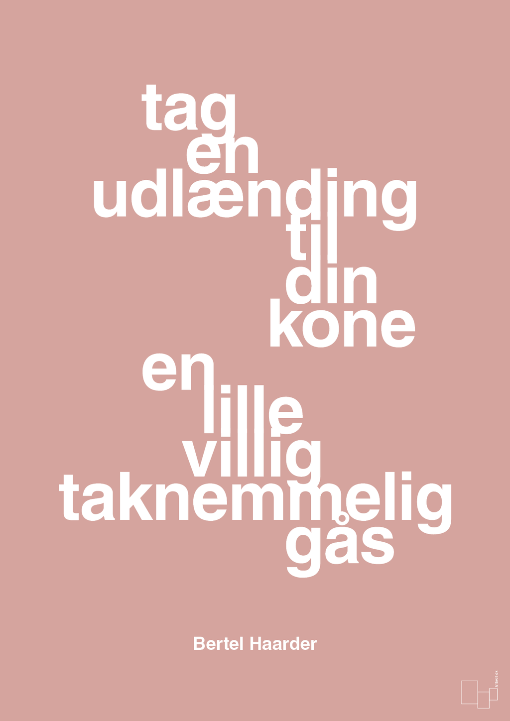 plakat: tag en udlænding som din kone - bubble shell-Politikker-A1two3