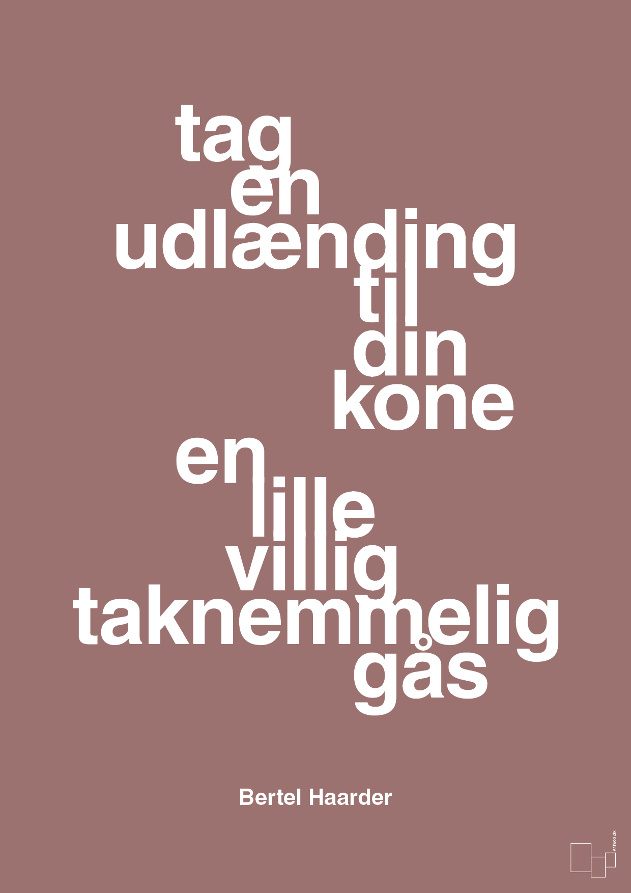 plakat: tag en udlænding som din kone - plum-Politikker-A1two3