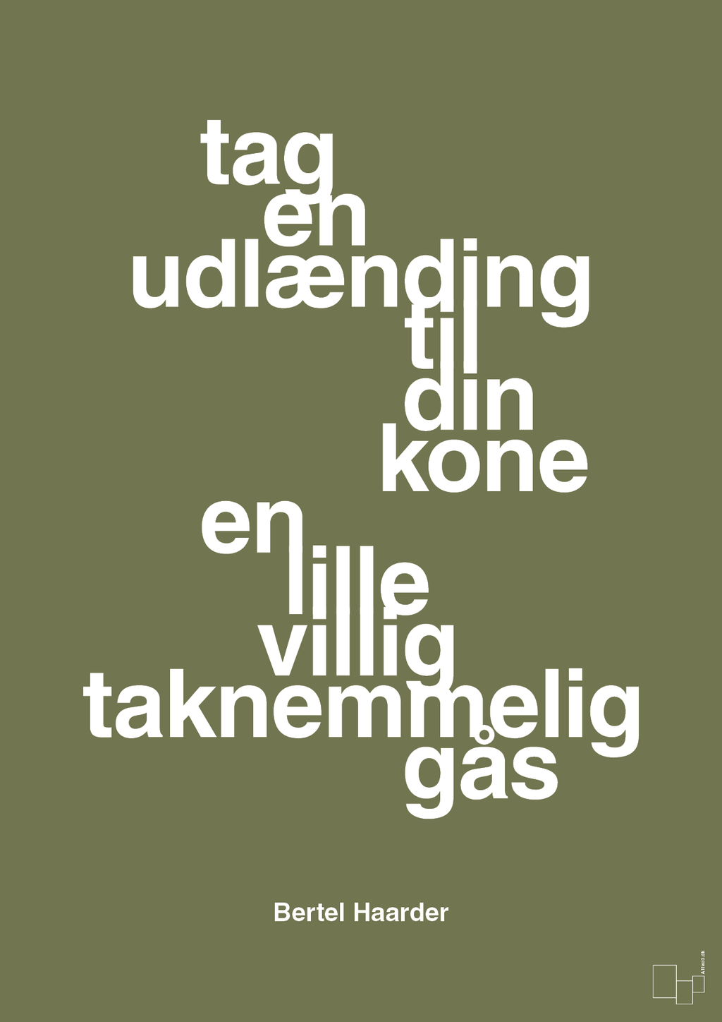 plakat: tag en udlænding som din kone - secret meadow-Politikker-A1two3