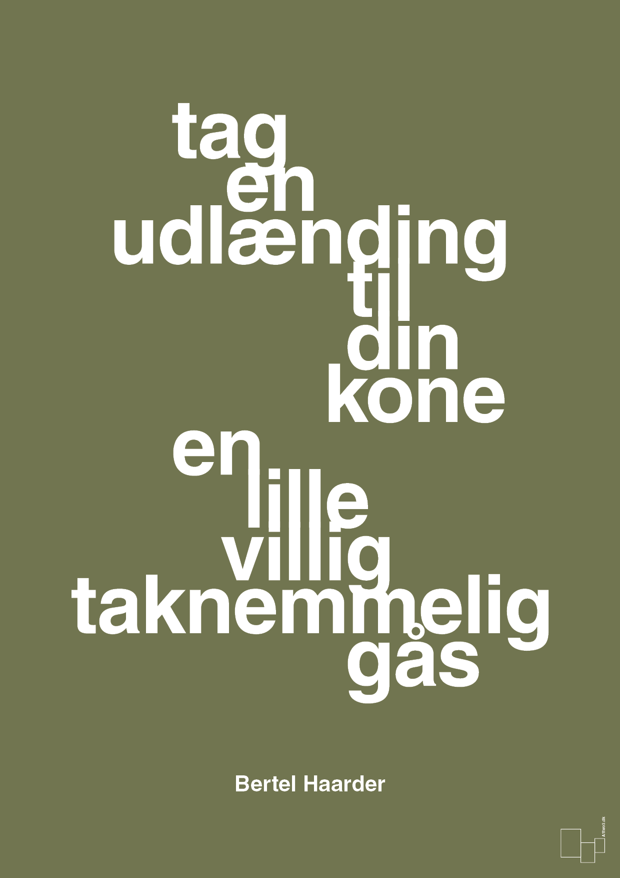 plakat: tag en udlænding som din kone - secret meadow-Politikker-A1two3