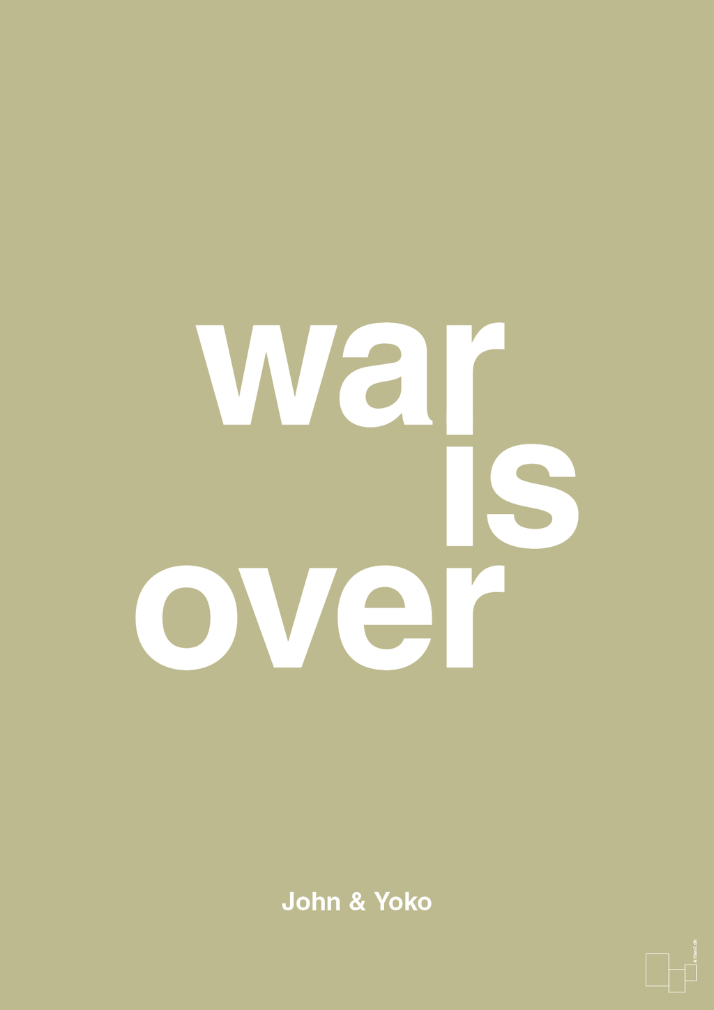 plakat: war is over - back to nature-Musiker-A1two3