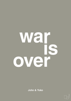 plakat: war is over - battleship gray-Musiker-A1two3