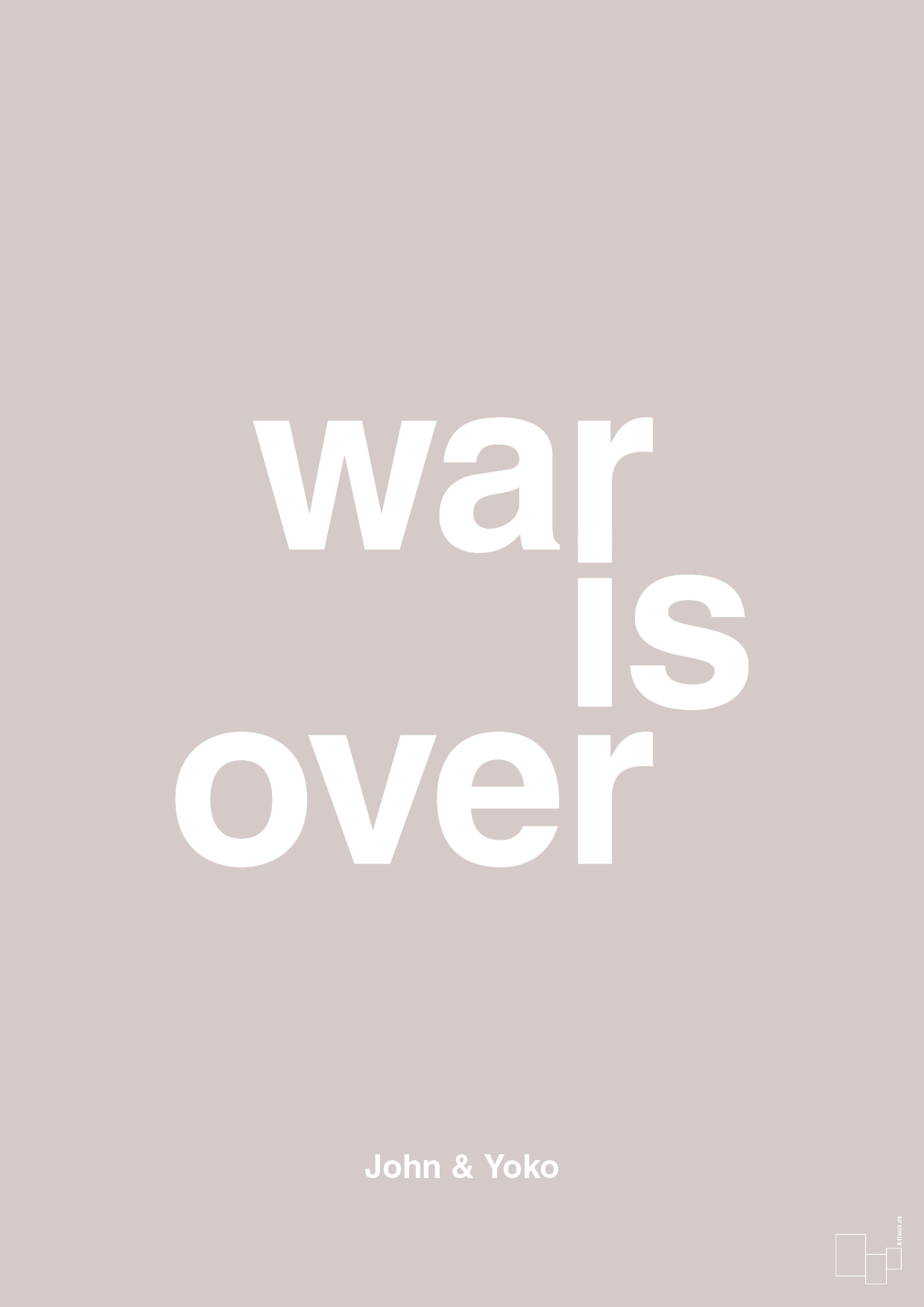 plakat: war is over - broken beige-Musiker-A1two3