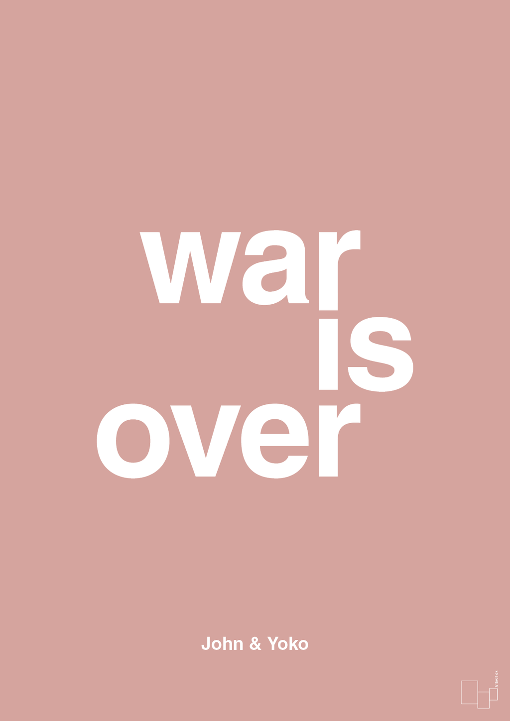 plakat: war is over - bubble shell-Musiker-A1two3