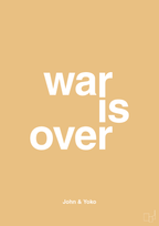 plakat: war is over - charismatic-Musiker-A1two3