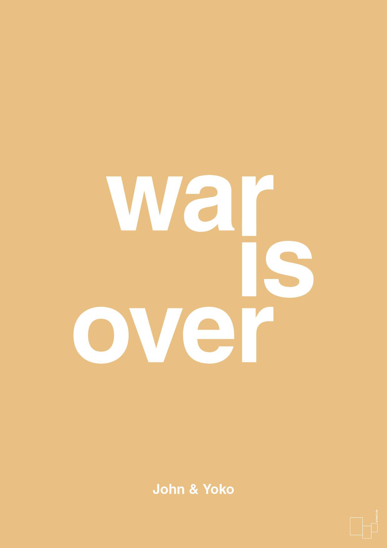 plakat: war is over - charismatic-Musiker-A1two3
