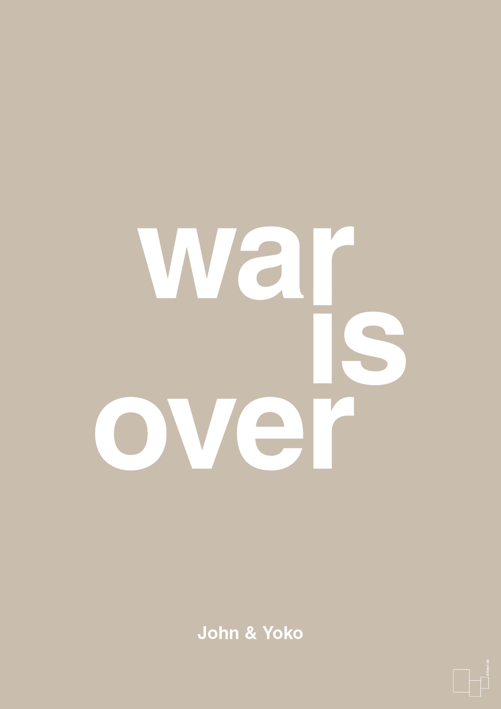plakat: war is over - creamy mushroom-Musiker-A1two3