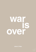 plakat: war is over - creamy mushroom-Musiker-A1two3