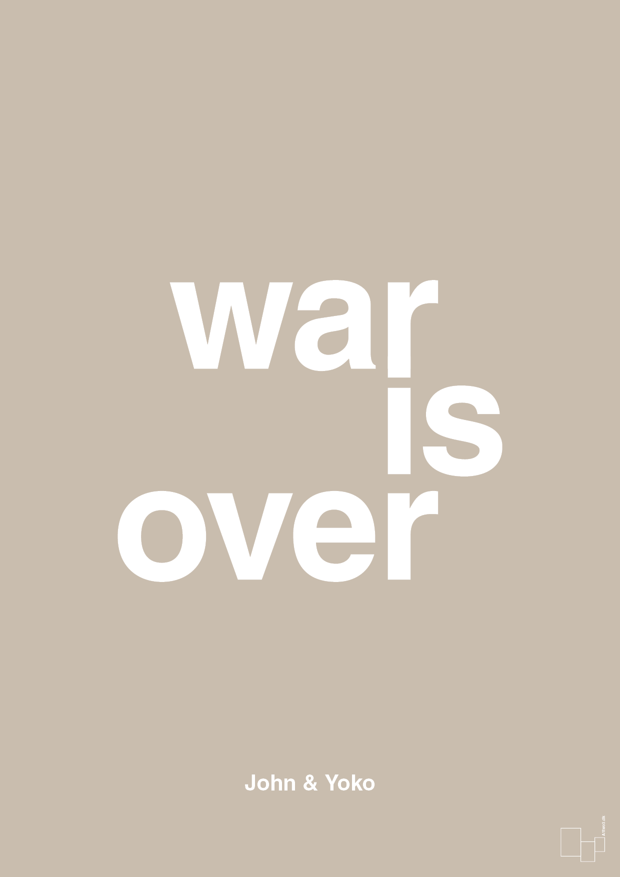 plakat: war is over - creamy mushroom-Musiker-A1two3