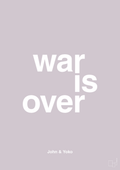 plakat: war is over - dusty lilac-Musiker-A1two3