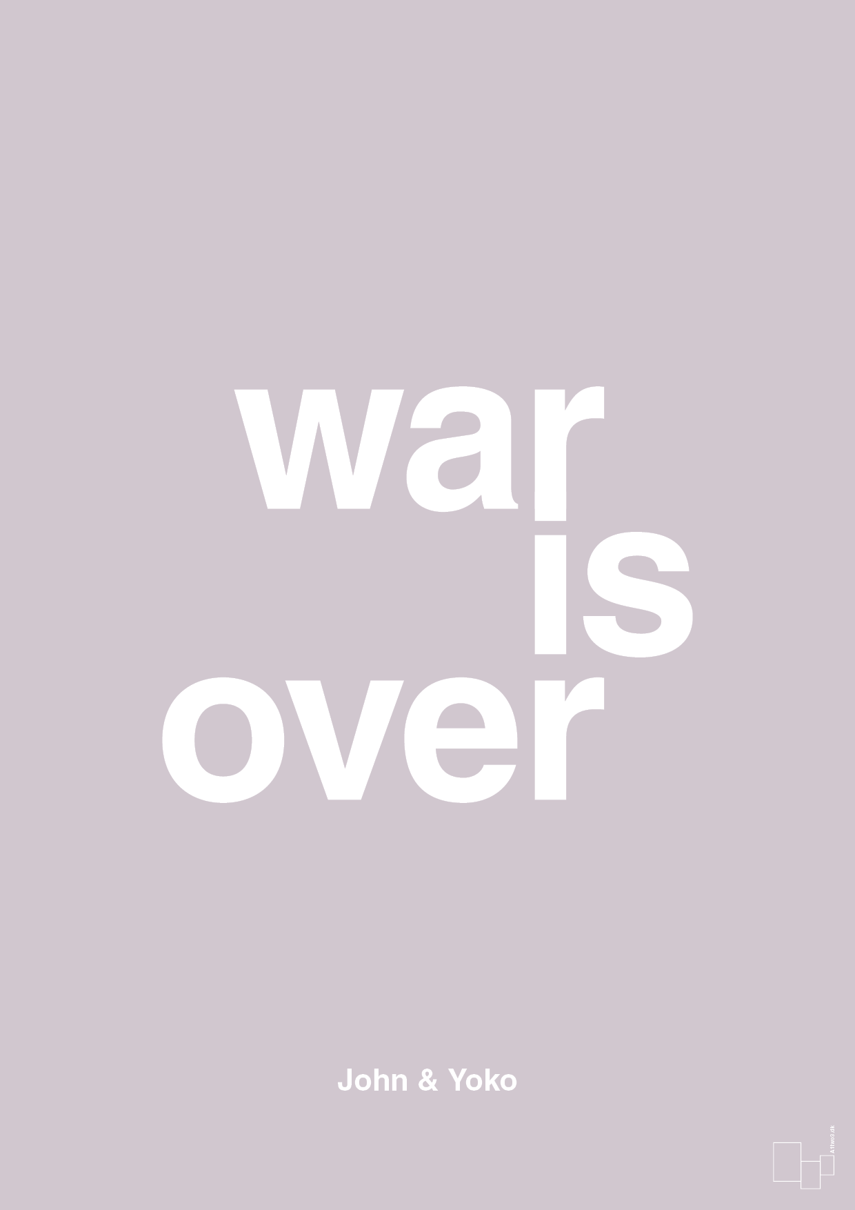 plakat: war is over - dusty lilac-Musiker-A1two3