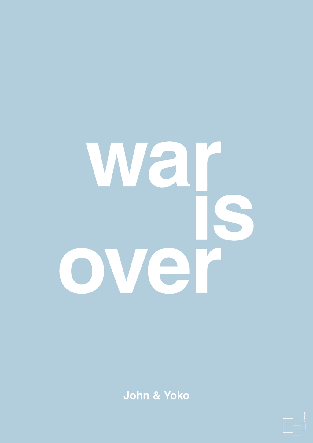 plakat: war is over - heavenly blue-Musiker-A1two3